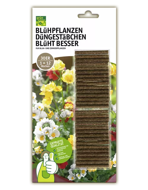 Blühpflanzen-Düngestäbchen Blüht Besser 