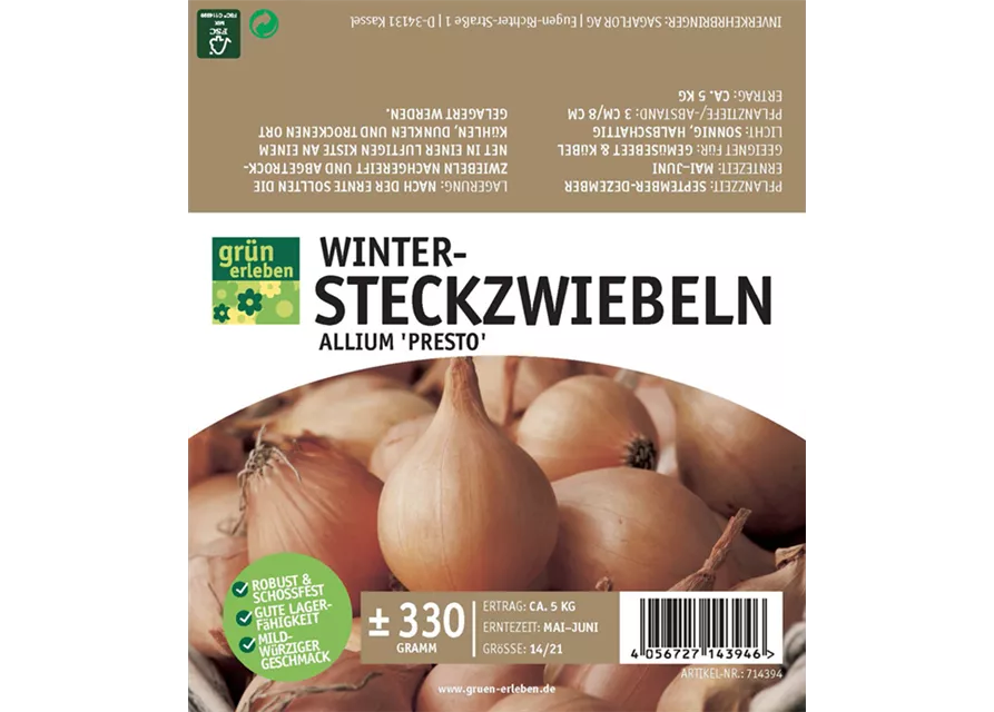 Wintersteckzwiebeln Presto